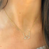 Custom Cattle Brand Diamond Necklace 