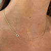 Custom Diamond Initial Necklace