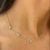 Custom Diamond Initial Necklace