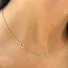 Custom Diamond Initial Necklace