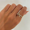 Custom Diamond Script Name Ring

