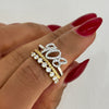 Custom Diamond Script Name Ring
The Baby Charlie Cloud® Band (Straight) 0.80 ctw, Gold Skinny Rope Eternity Band