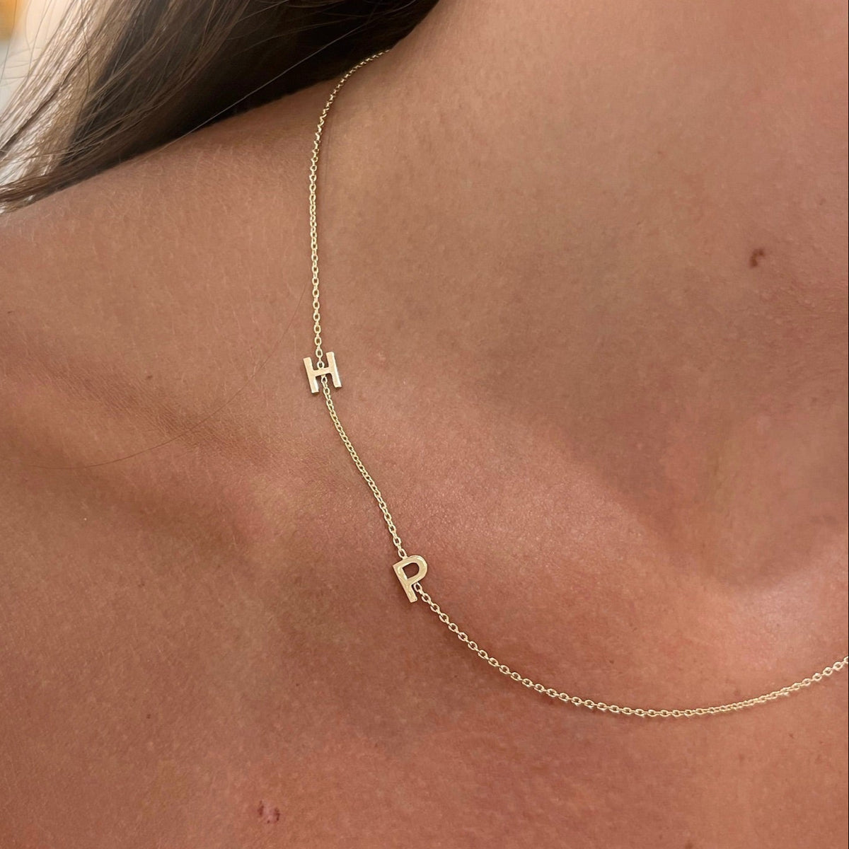 Custom Gold Initial Necklace
