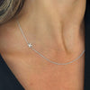 14k WG initial necklace “K” custom necklace