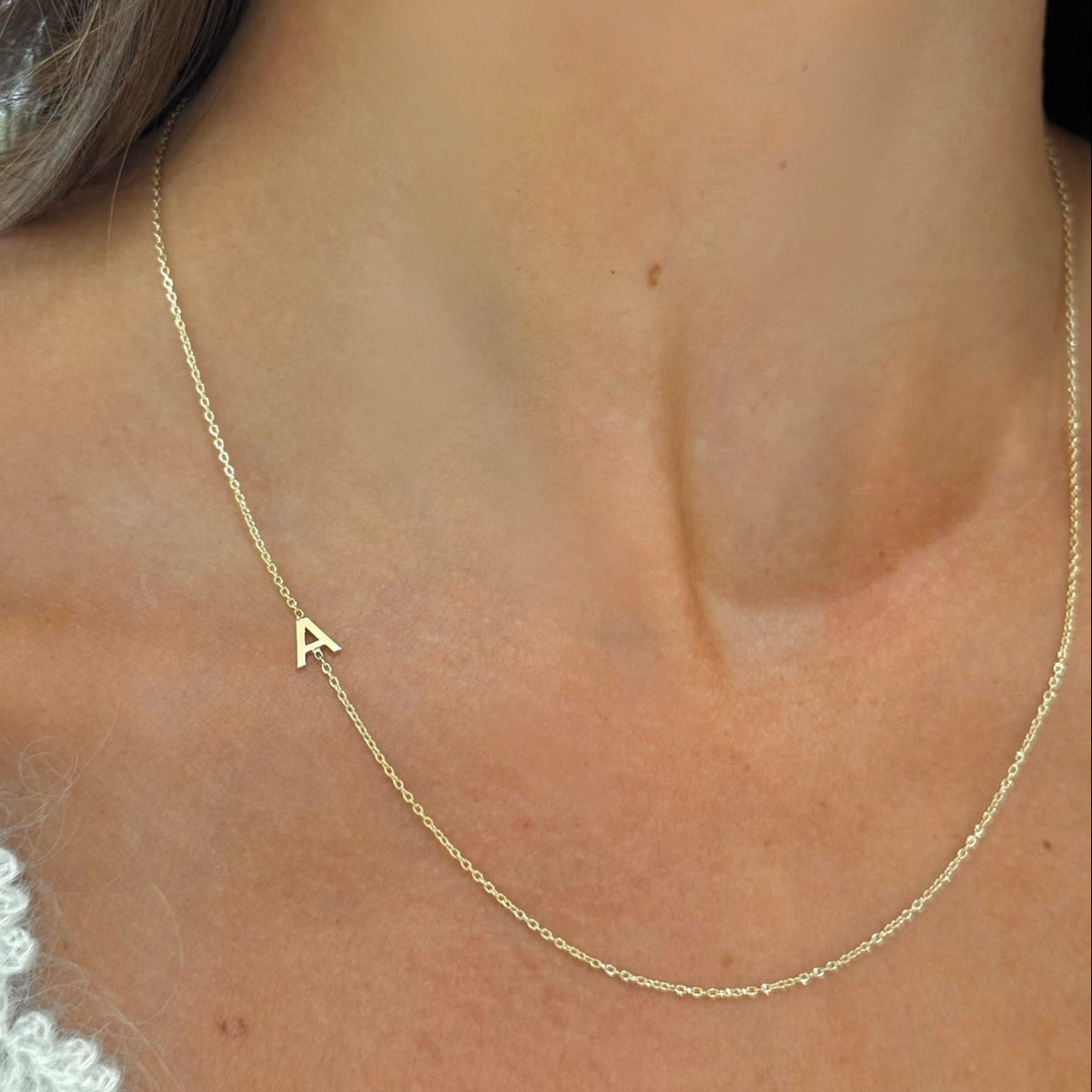 Custom Gold Initial Necklace
