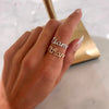 Custom Gold Wire Script Name Ring