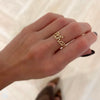 Custom Gold Wire Script Name Ring
