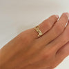 Custom Gold Wire Script Name Ring
