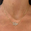 Custom Handwritten Diamond Name Necklace