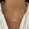 Custom Handwritten Diamond Name Necklace