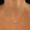 Custom Handwritten Diamond Name Necklace
