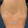 Custom Handwritten Diamond Name Necklace