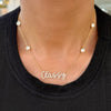 Custom Handwritten Diamond Name Necklace
