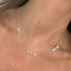Custom Multiple Diamond Name Necklace