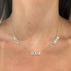 Custom Multiple Diamond Name Necklace