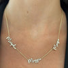 Custom Multiple Diamond Name Necklace