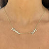 Custom Multiple Diamond Name Necklace
