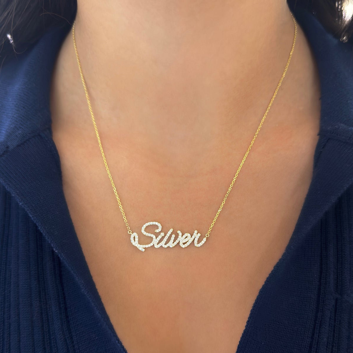 Charlie Cloud® Floating Diamond Number Necklaces