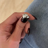 Dainty Diamond Initial Signet Ring