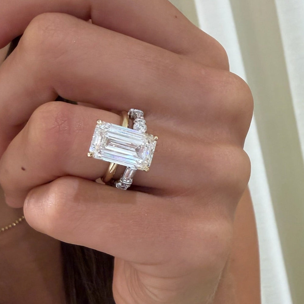Daisy Baguette & Round Alternating Diamond Band