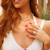 Dana Paperclip Chain with Detachable Diamond Toggle, Custom 3D Diamond Solid Gold Cigar Band

