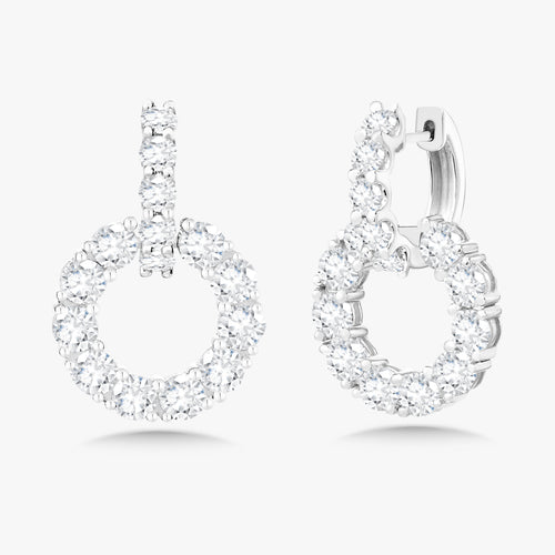 Delphine Diamond Drop Earrings 5.30 ctw