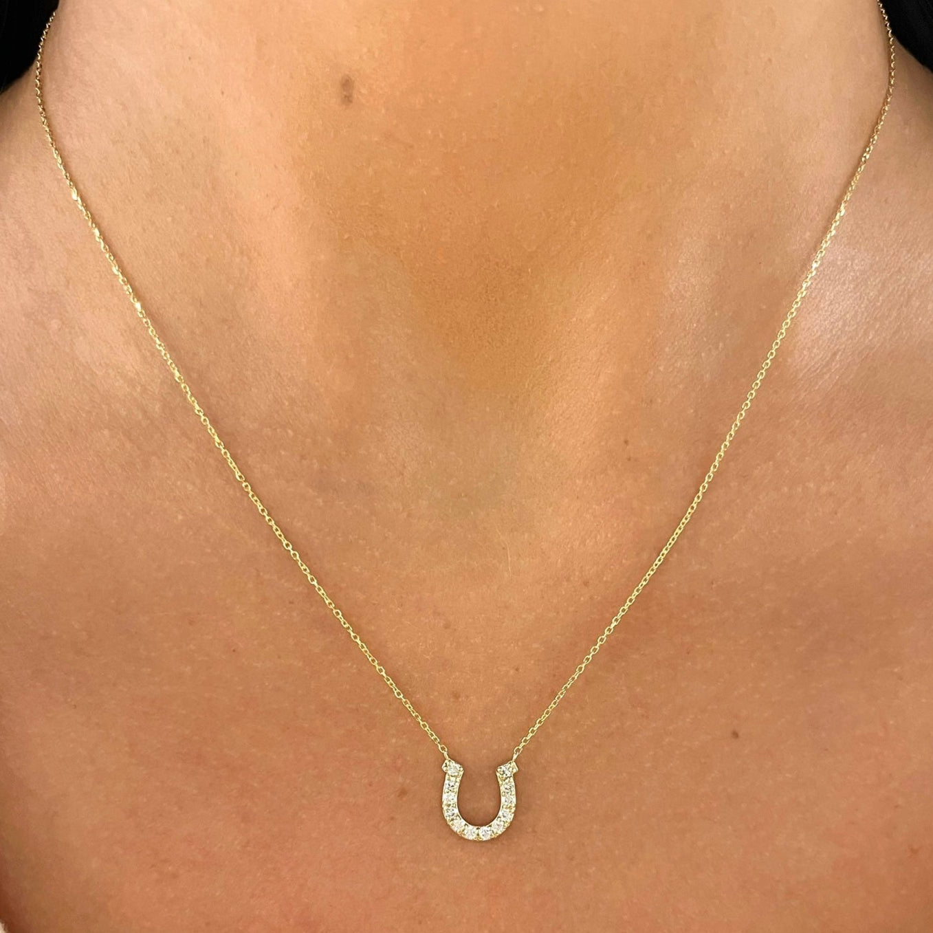 Derby Diamond Horseshoe Necklace – RWFJ
