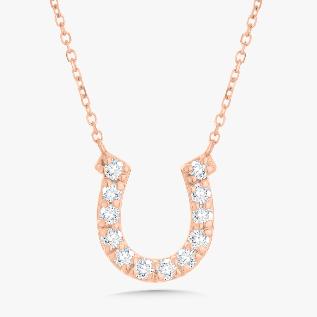 Derby Diamond Horseshoe Necklace