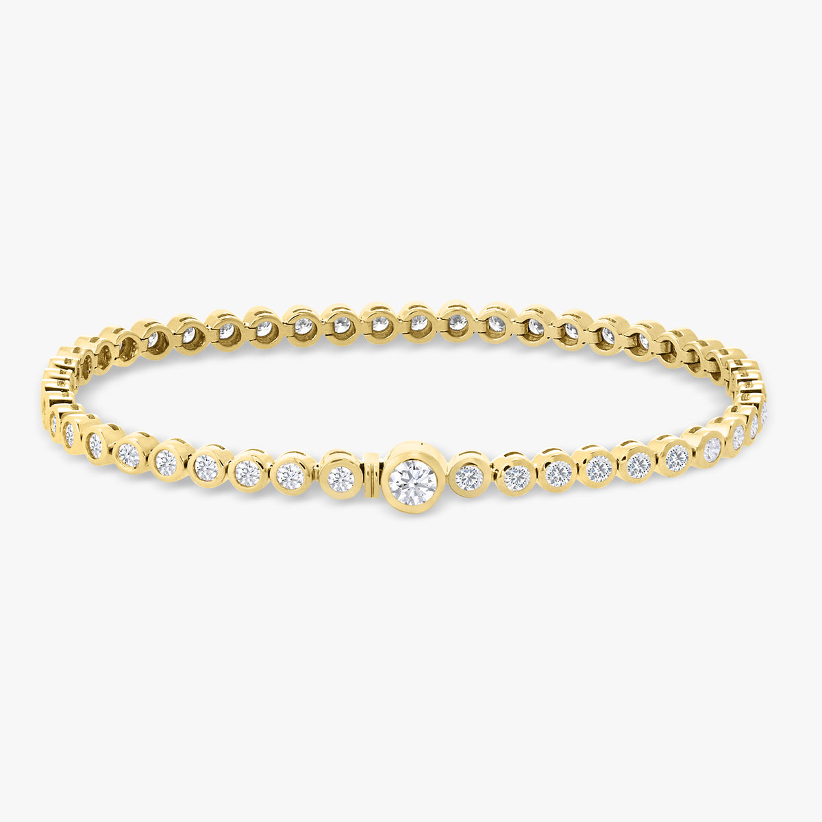 Amira Bezel Necklace With Removable Lariat To Tennis Bracelet