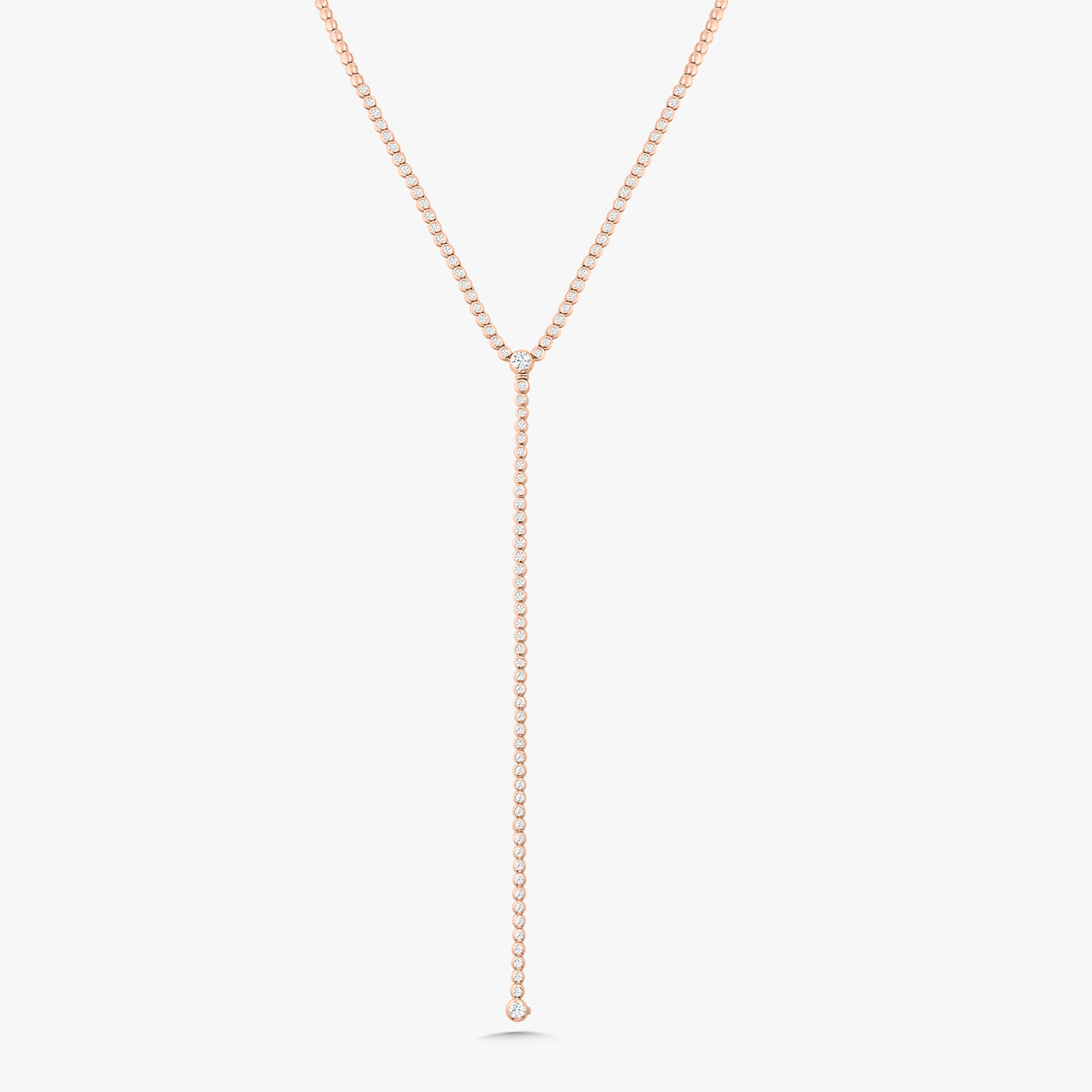 Amira Bezel Necklace With Removable Lariat To Tennis Bracelet