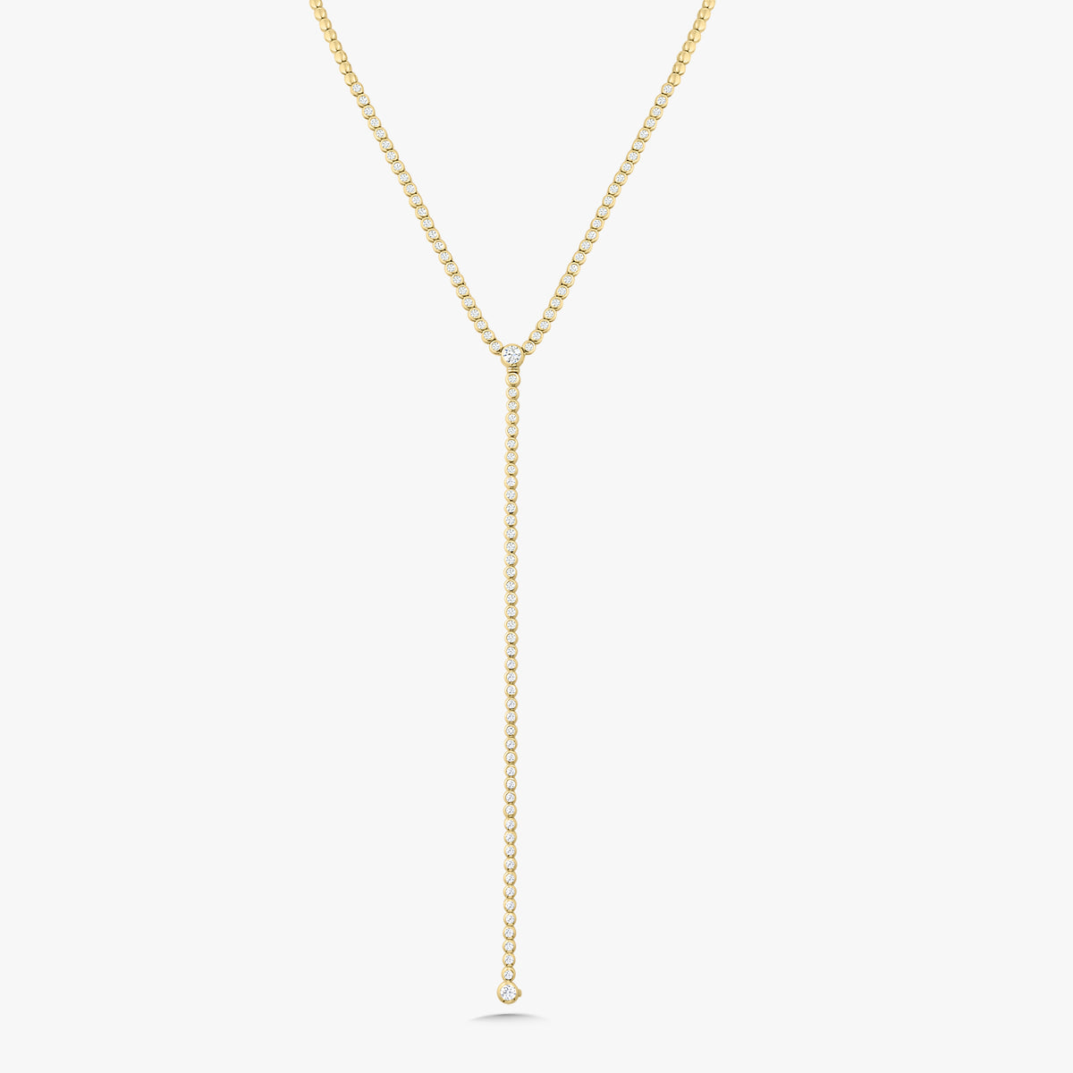 Amira Bezel Necklace With Removable Lariat To Tennis Bracelet