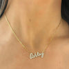 "Heart to Heart" Adjustable Pave Diamond Tennis Necklace