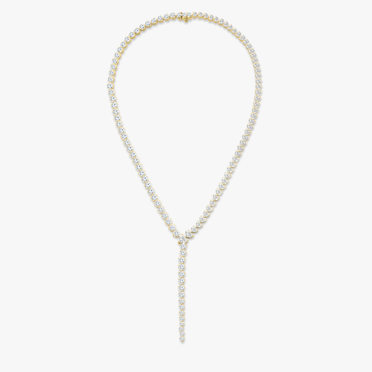 Evermore Diamond Hearts & Rounds Lariat Necklace 24.05 ctw