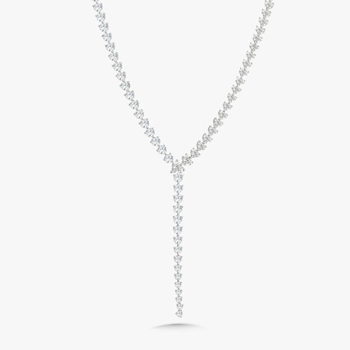 Evermore Diamond Hearts & Rounds Lariat Necklace 24.05 ctw