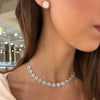 Drew Smiley Pave Diamond Adjustable Choker Necklace