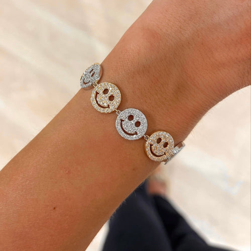 Drew Smiley Pave Diamond Bracelet 4.80 ctw