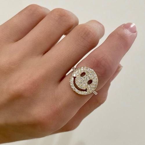 Drew Smiley Diamond Ring