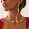 Drops of Jupiter Pear Drop Tennis Necklace 33 ctw