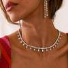 Drops of Jupiter Pear Drop Tennis Necklace 33 ctw