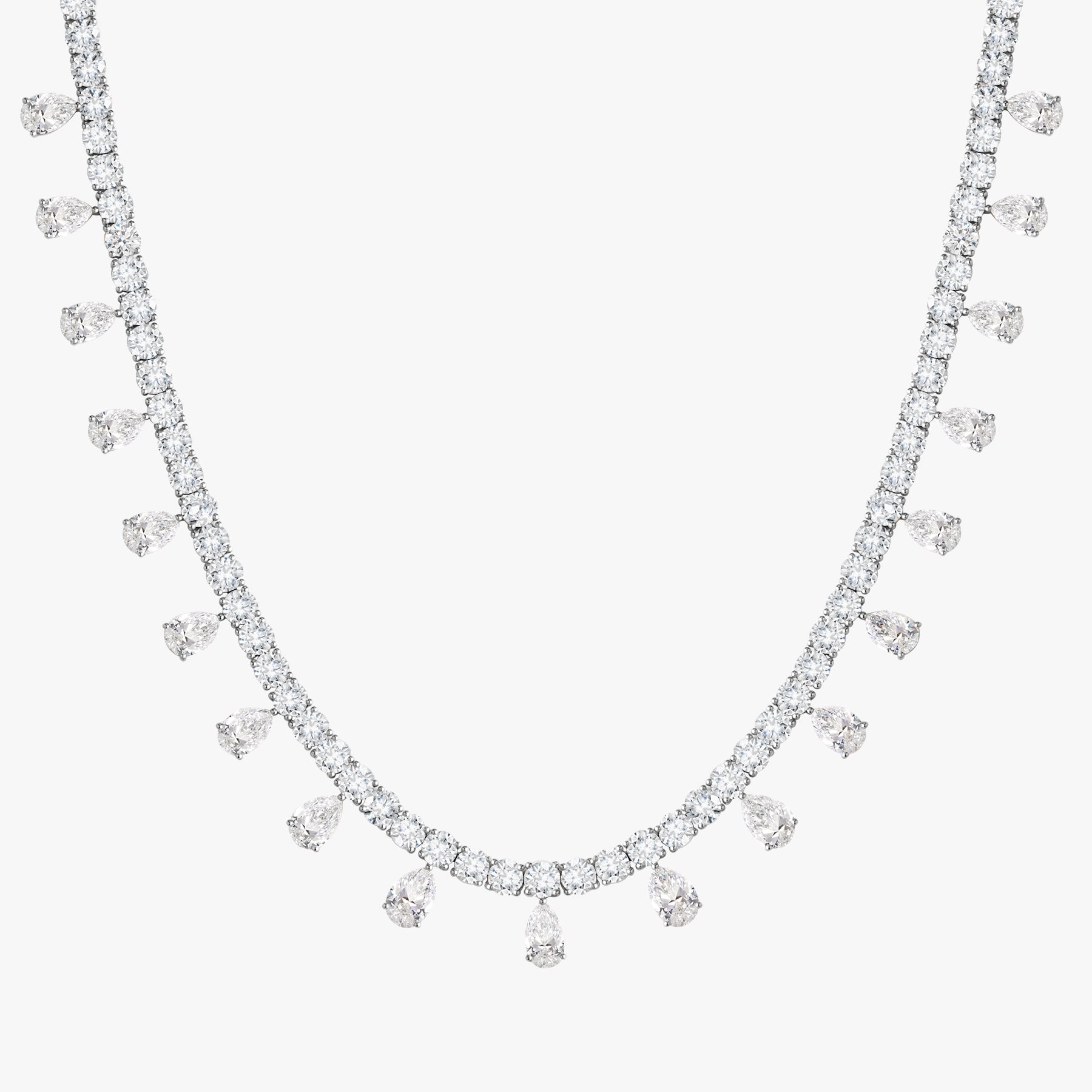 Drops of Jupiter Pear Drop Tennis Necklace 33 ctw – RWFJ