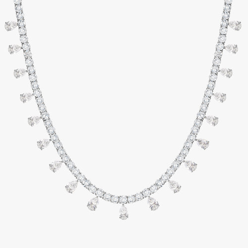 Drops of Jupiter Pear Drop Tennis Necklace 33 ctw