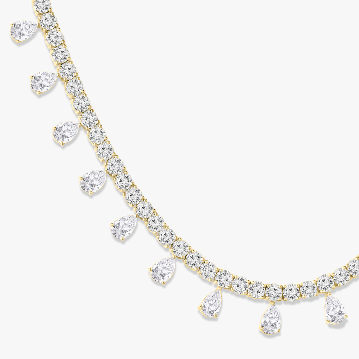 Drops of Jupiter Pear Drop Tennis Necklace 33 ctw