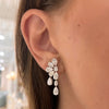 Duchess Pear & Oval Diamond Dangle Earrings 6.82 ctw