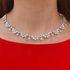 Duchess Pear & Oval Diamond Tennis Necklace 34.94 ctw