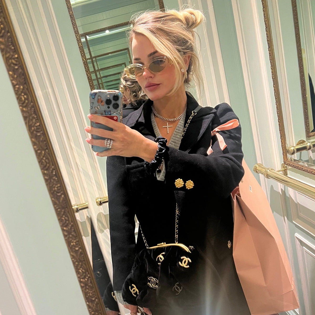 Gracie Scalloped Diamond Cross Necklace 2.56 ctw, Kehlani Three Row Multi Mixed Shape Diamond Band 3.59 ctw
Dulce Baguette Diamond Station Collar Necklace 12.22 ctw