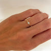 Easton Emerald Cut Dainty Diamond Ring