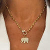 Elephant Pave Diamond Charm
