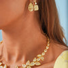 Eliza Fancy Yellow Pear Diamond Dangle Earrings 16.09 ctw, Melody Fancy Yellow Bezel Diamond Dangle Earrings 6.56 ctw