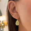 Eliza Fancy Yellow Pear Diamond Dangle Earrings 16.09 ctw