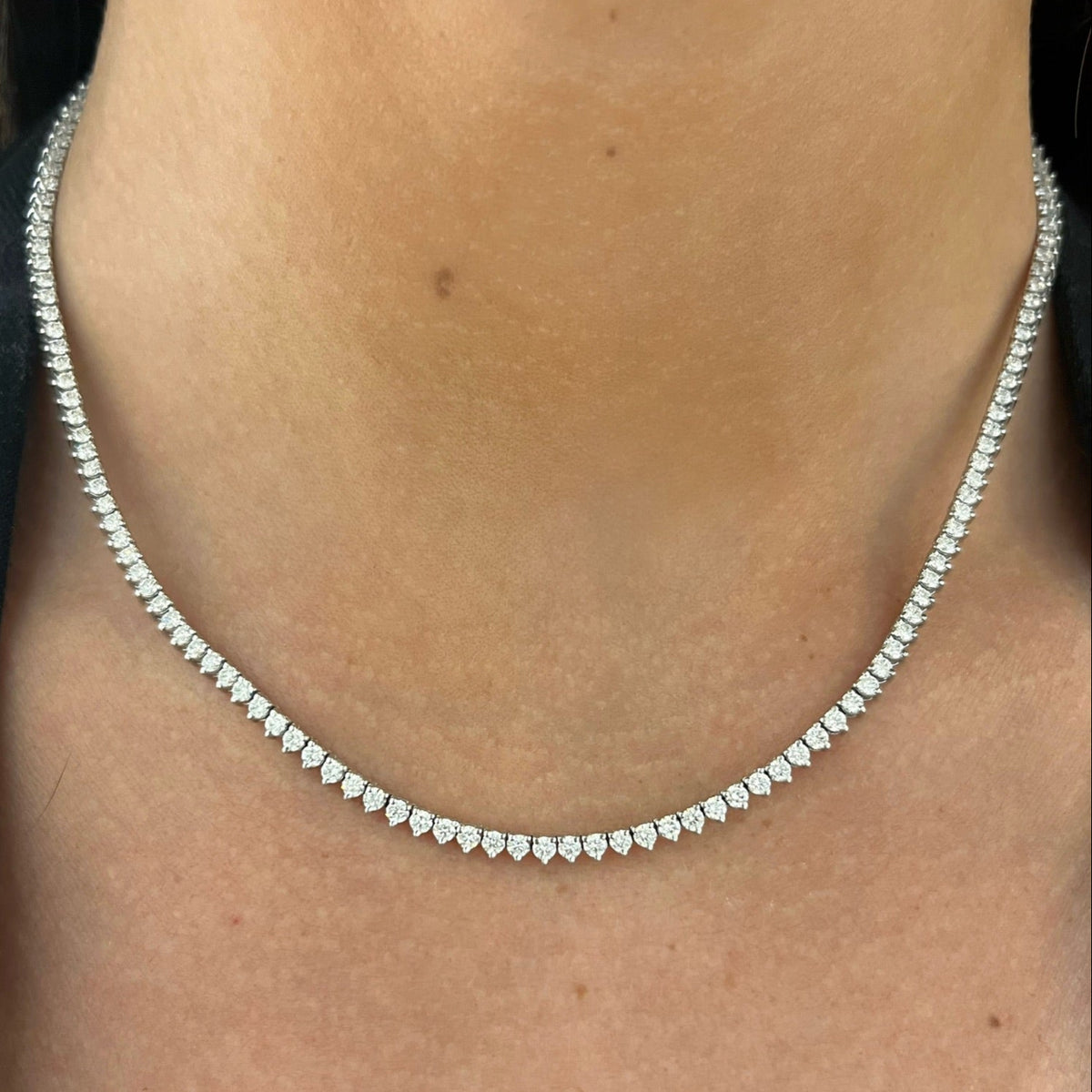 Elle Diamond Tennis Necklace 5.14 ctw